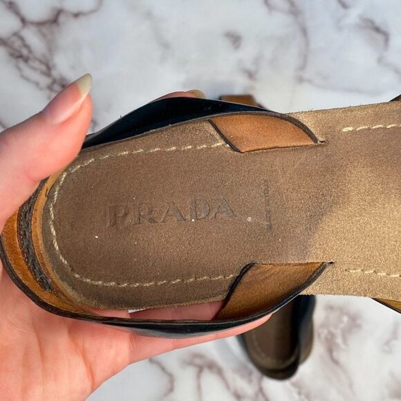 PRADA Closed-Toe SlingBack Sandals - Picture 7 of 8